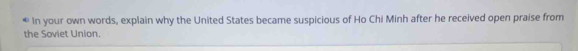 in your own words, explain why the united states became suspicious of h…