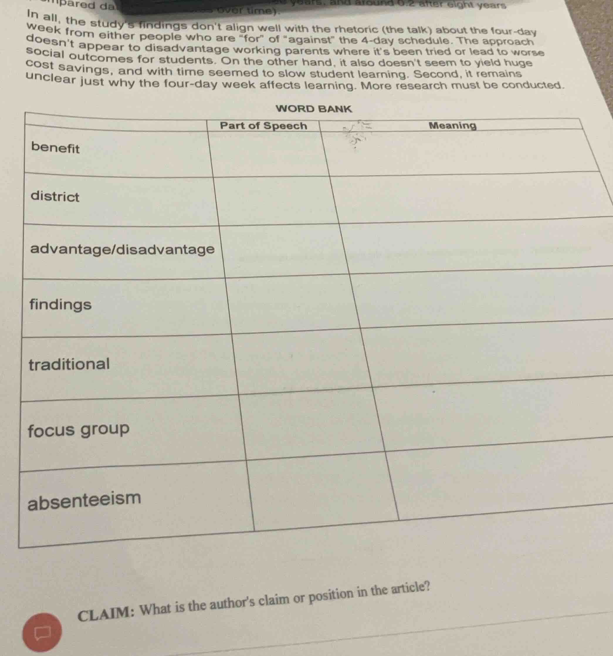 in all, the studys findings dont align well with the rhetoric (the talk…