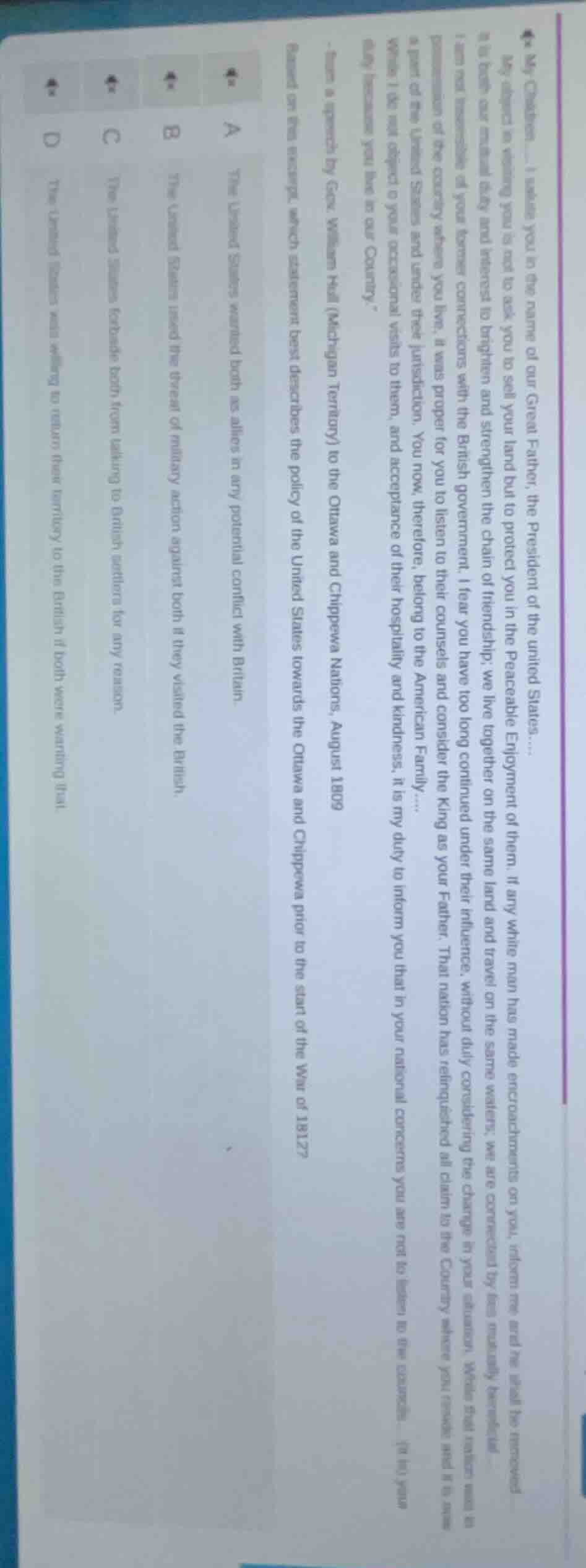 my children.... i salute you in the name of our great father, the presi…