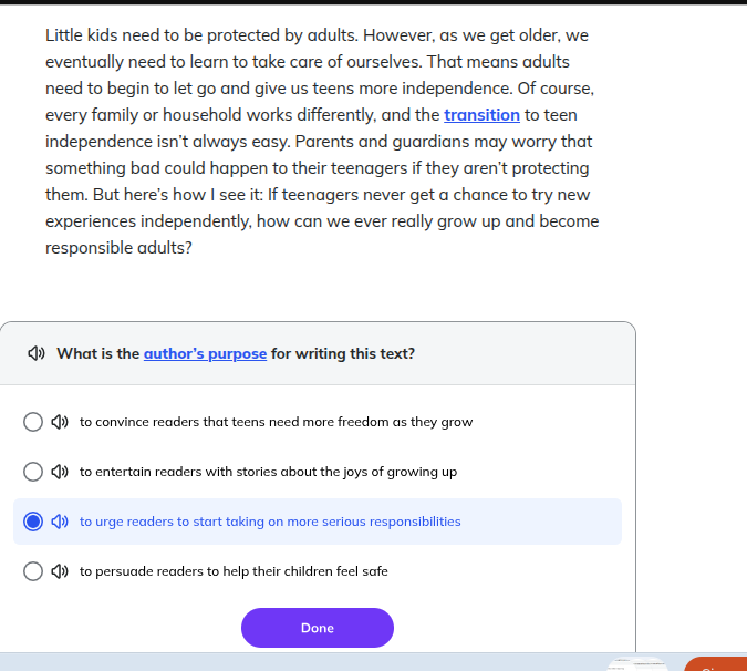 little kids need to be protected by adults. however, as we get older, w…