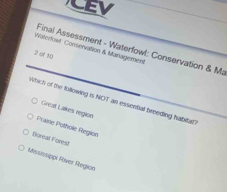 final assessment - waterfowl: conservation & mawaterfowl: conservation …