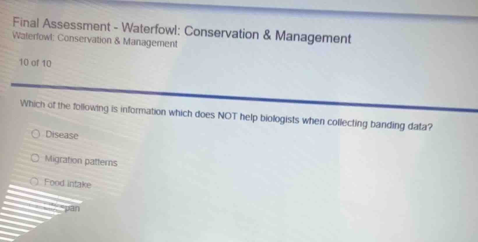 final assessment - waterfowl: conservation & management waterfowl: cons…