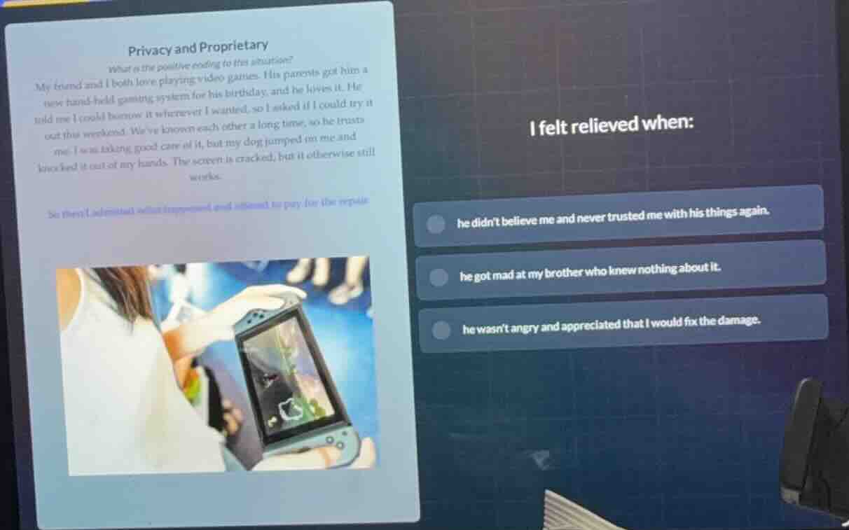 privacy and proprietarywhat is the positive ending to this situation?my…