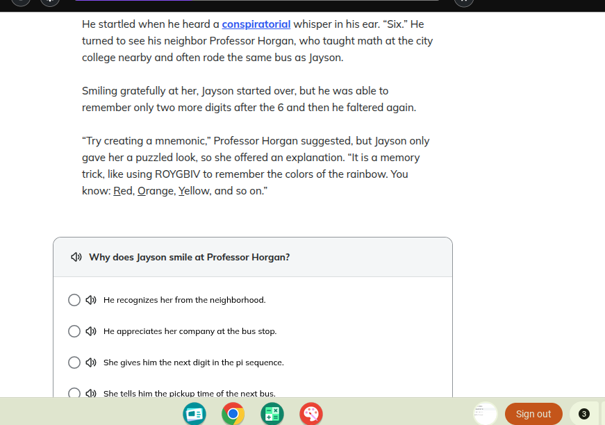 he startled when he heard a conspiratorial whisper in his ear. \six.\ h…