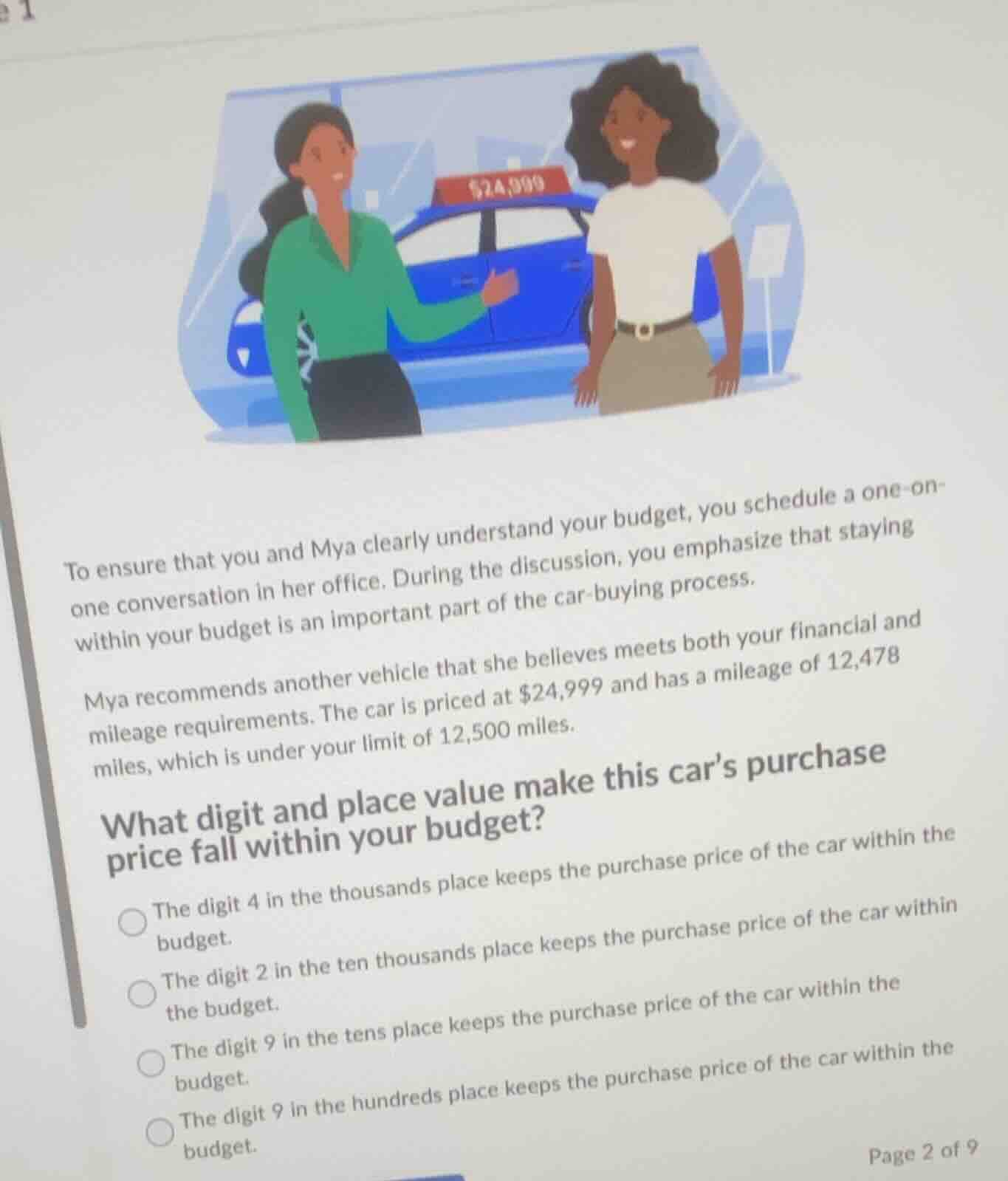 to ensure that you and mya clearly understand your budget, you schedule…