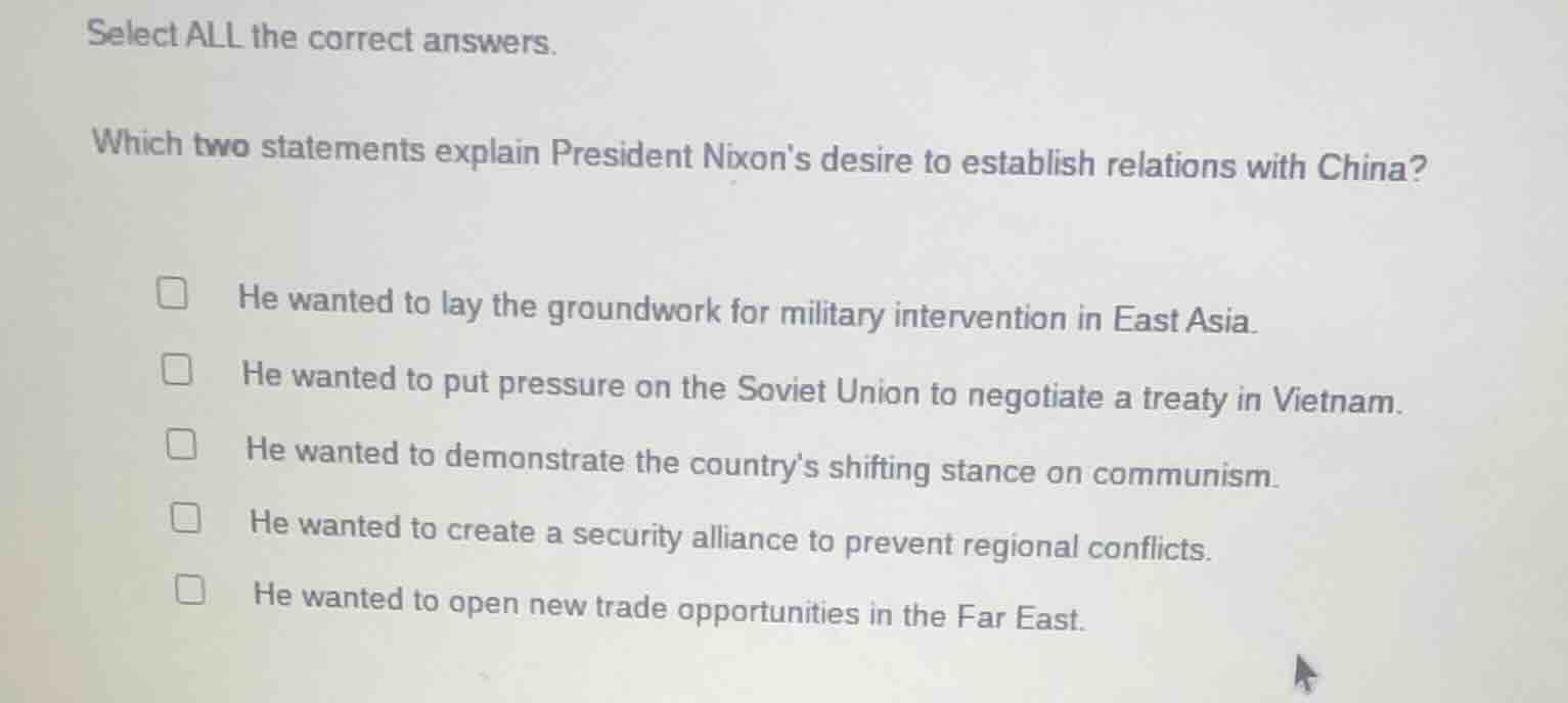 select all the correct answers. which two statements explain president …