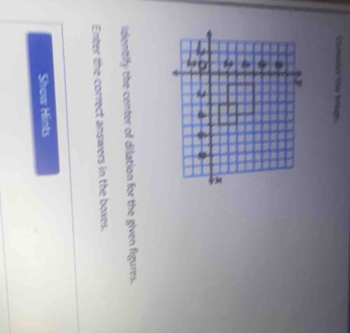 identify the center of dilation for the given figures. enter the correc…