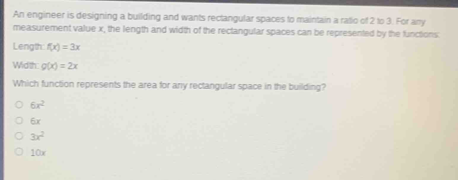 an engineer is designing a building and wants rectangular spaces to mai…