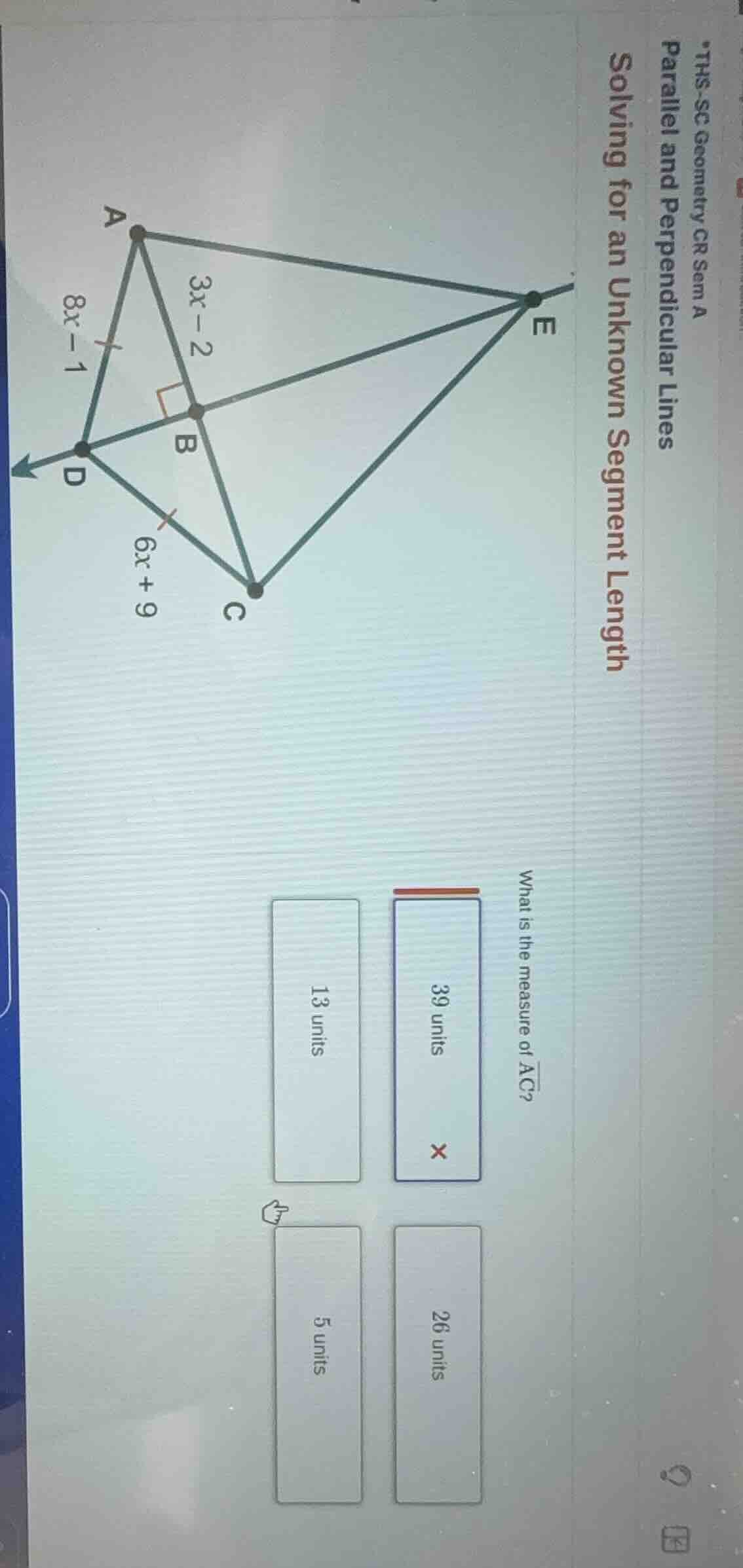 *ths-sc geometry cr sem a parallel and perpendicular lines solving for …