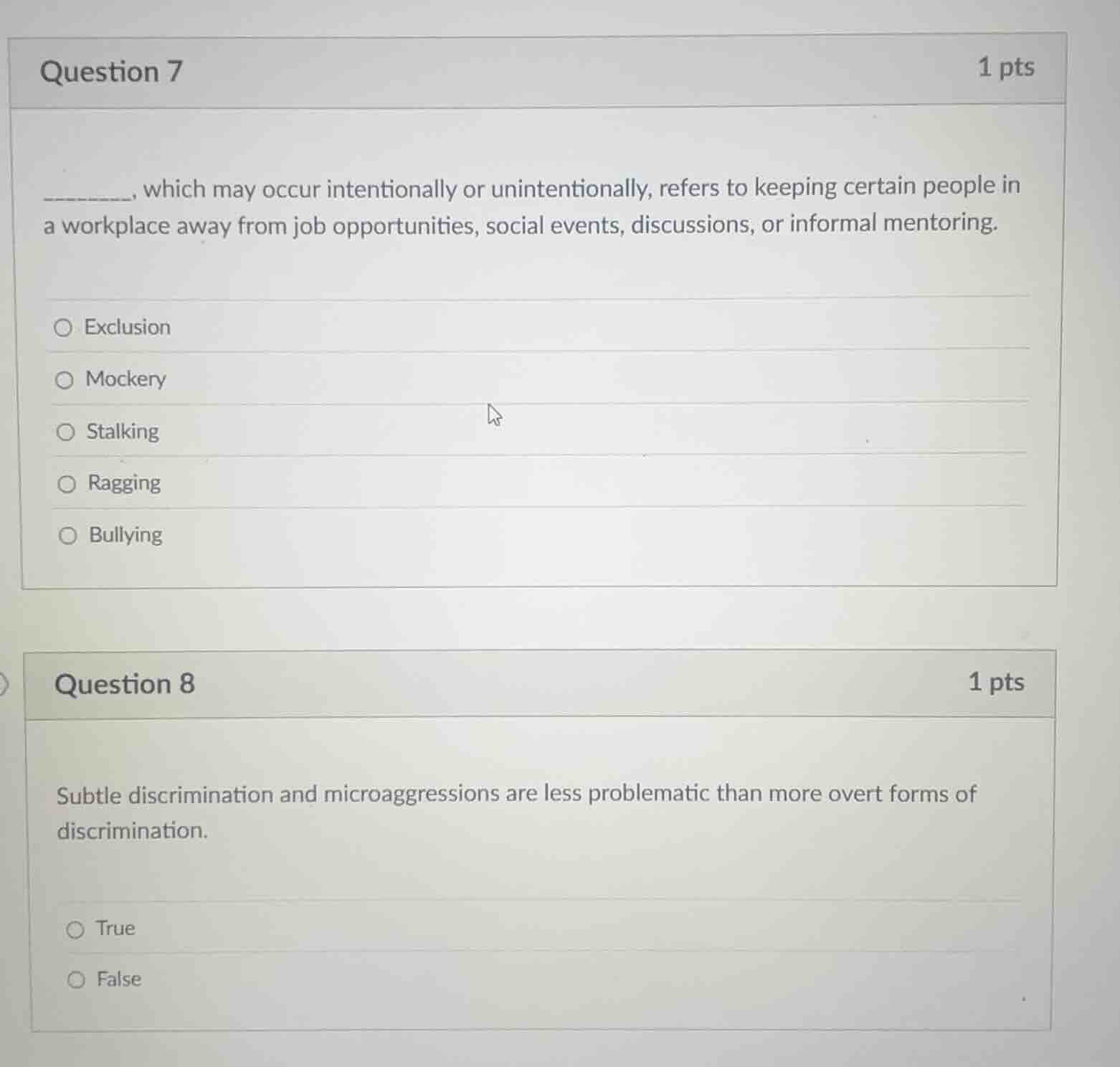 question 7 1 pts _______, which may occur intentionally or unintentiona…