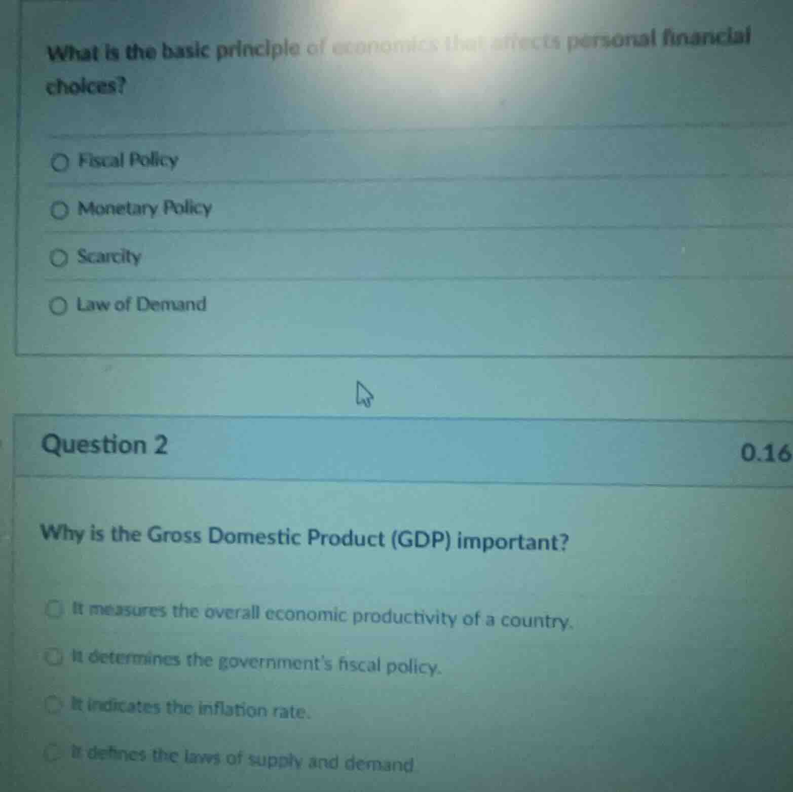 what is the basic principle of economics that affects personal financia…