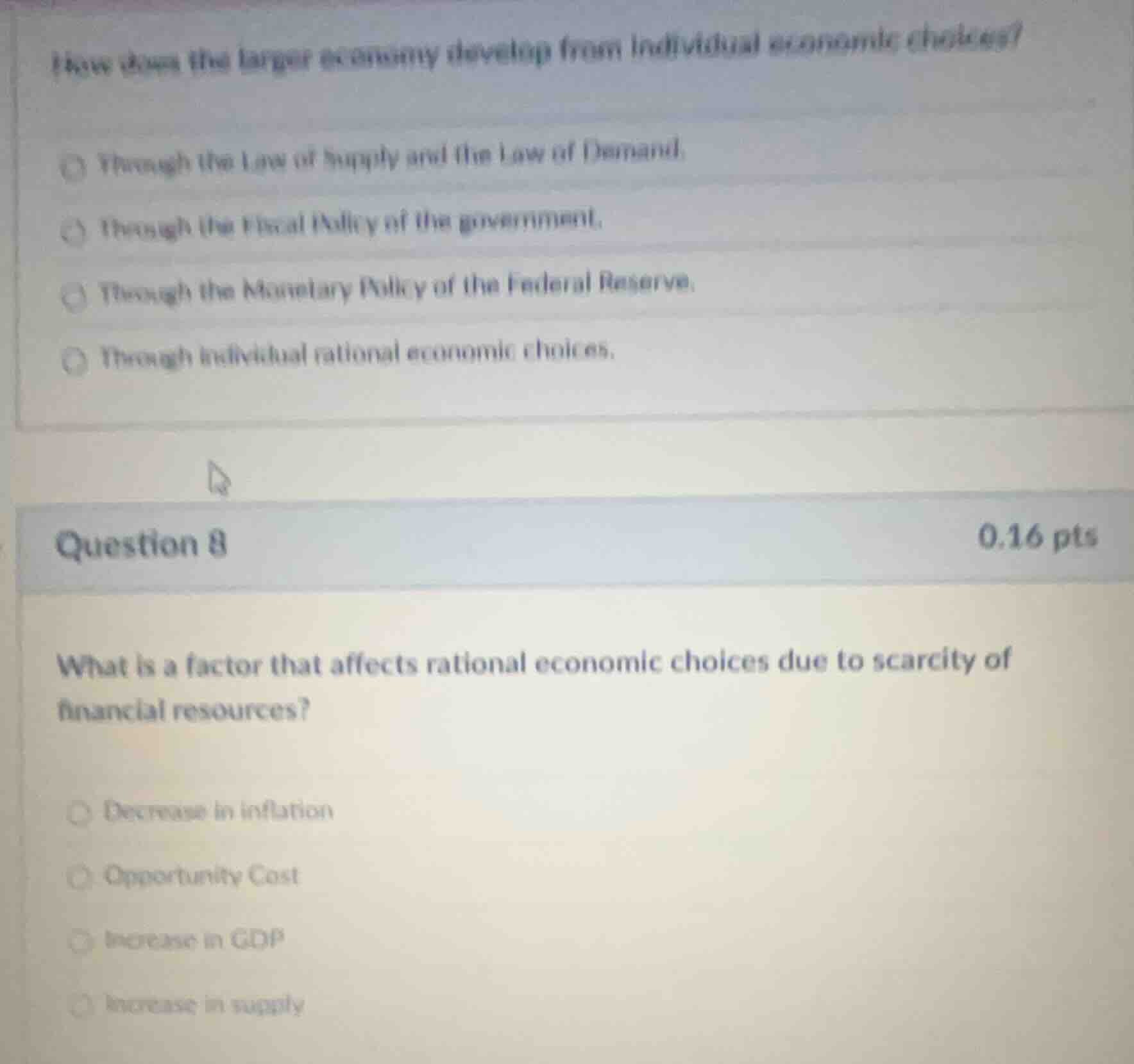 how does the larger economy develop from individual economic choices?○ …