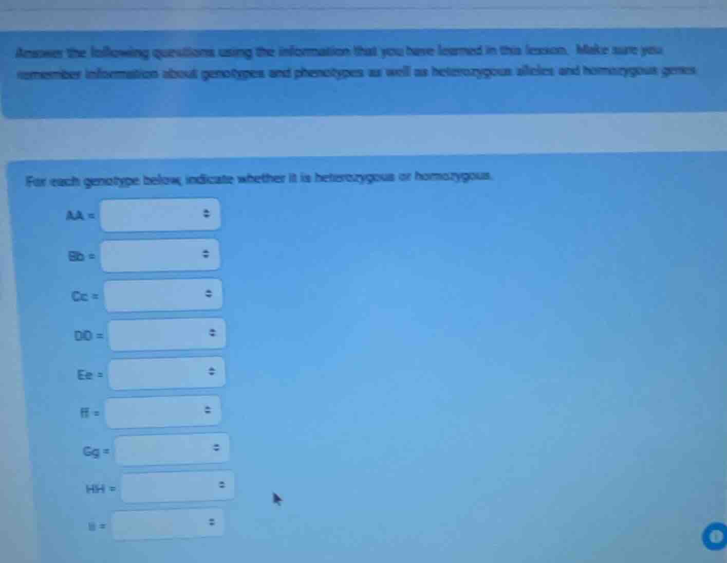 answer the following questions using the information that you have lear…