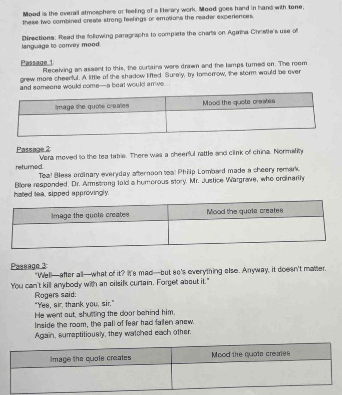 mood is the overall atmosphere or feeling of a literary work. mood goes…