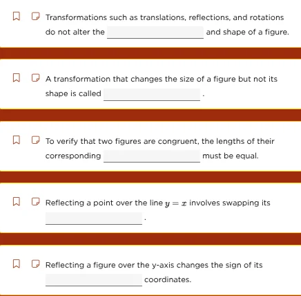 1. transformations such as translations, reflections, and rotations do …