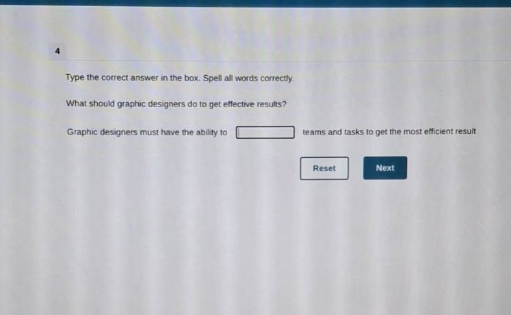 4 type the correct answer in the box. spell all words correctly. what s…