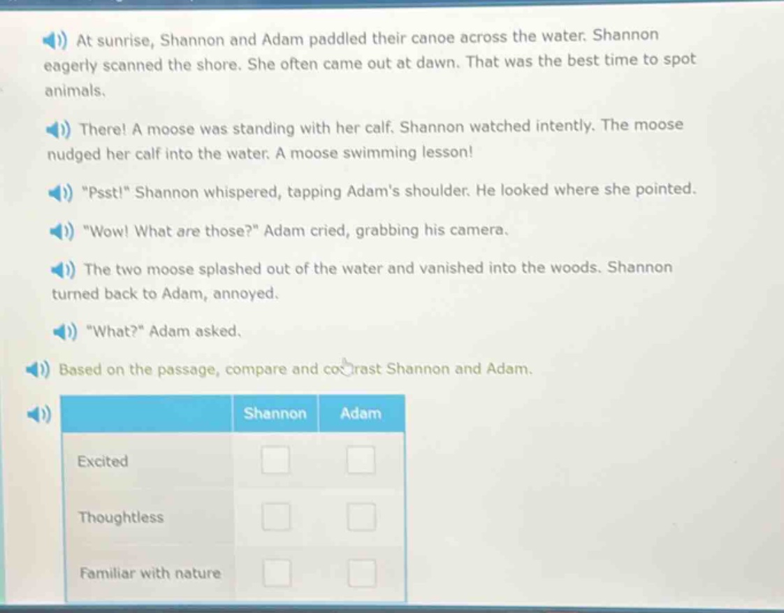 at sunrise, shannon and adam paddled their canoe across the water. shan…