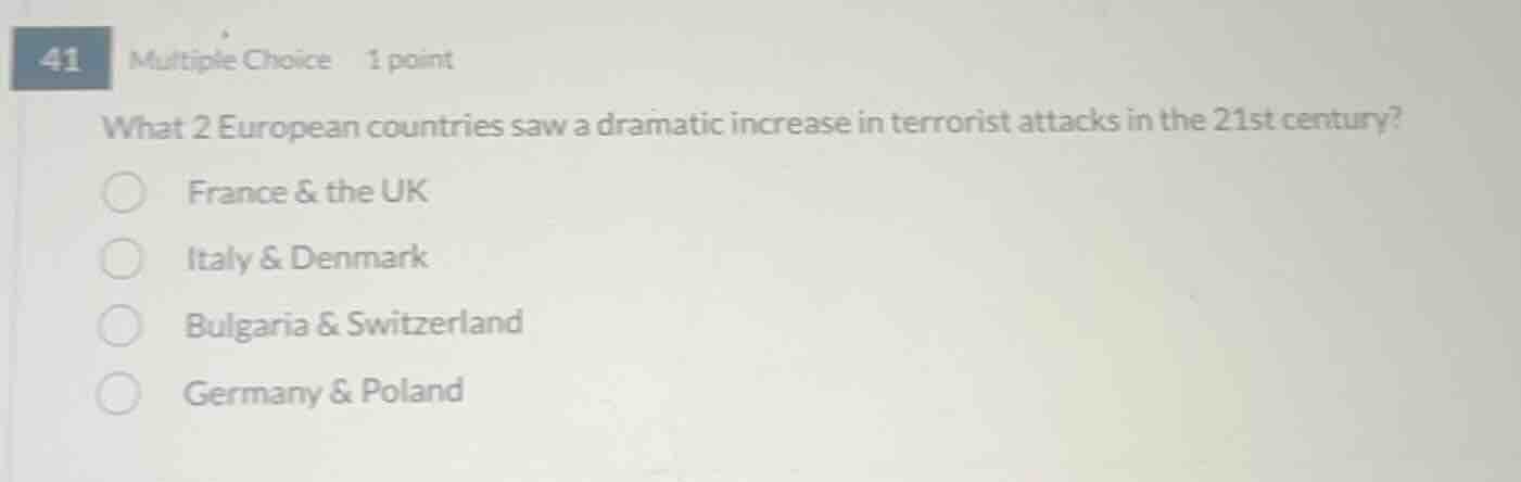 41 multiple choice 1 point what 2 european countries saw a dramatic inc…