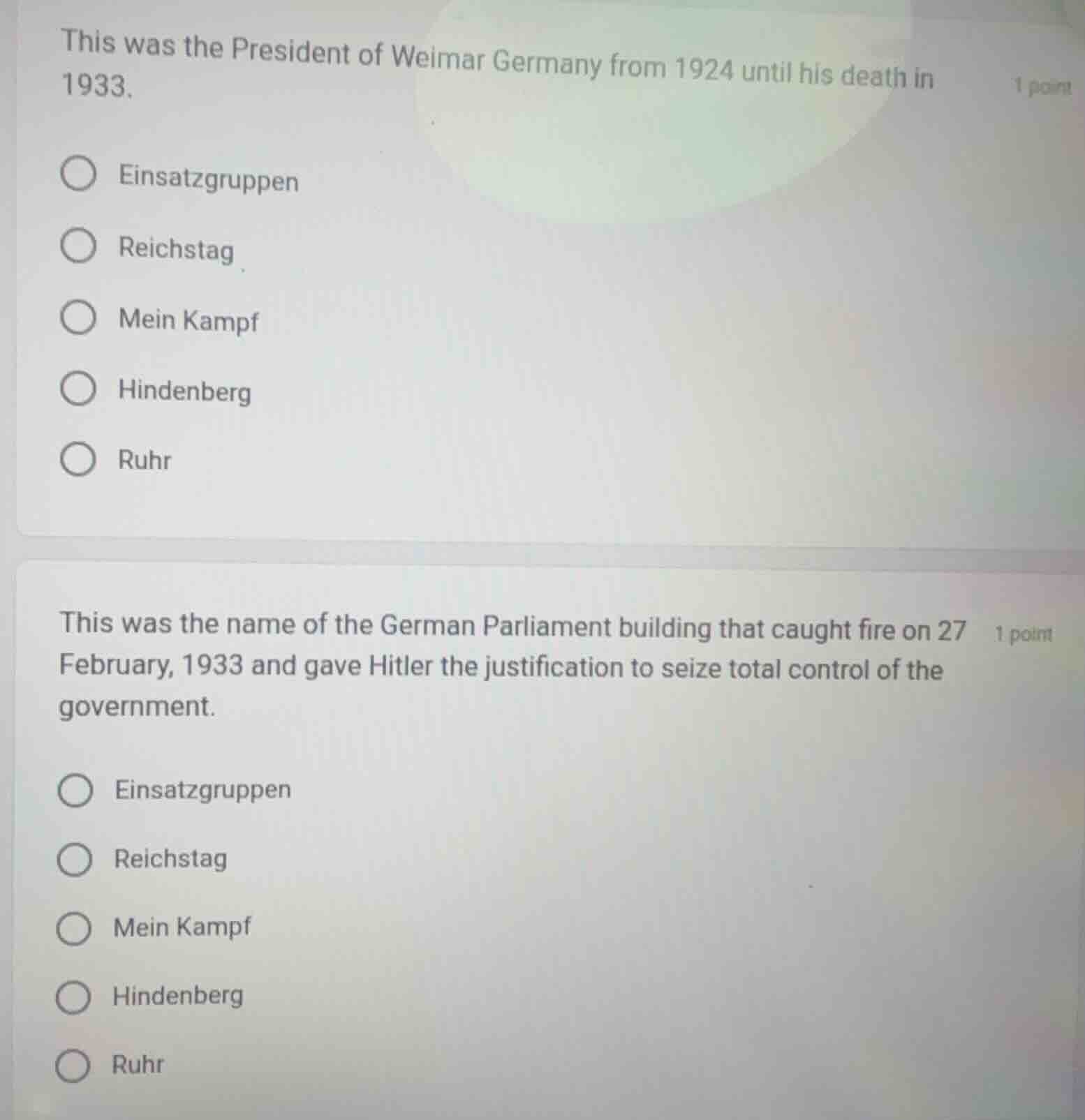 1 point this was the president of weimar germany from 1924 until his de…