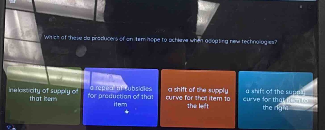 which of these do producers of an item hope to achieve when adopting ne…