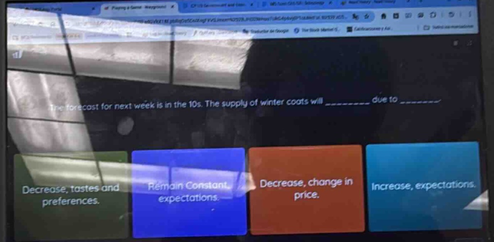 the forecast for next week is in the 10s. the supply of winter coats wi…