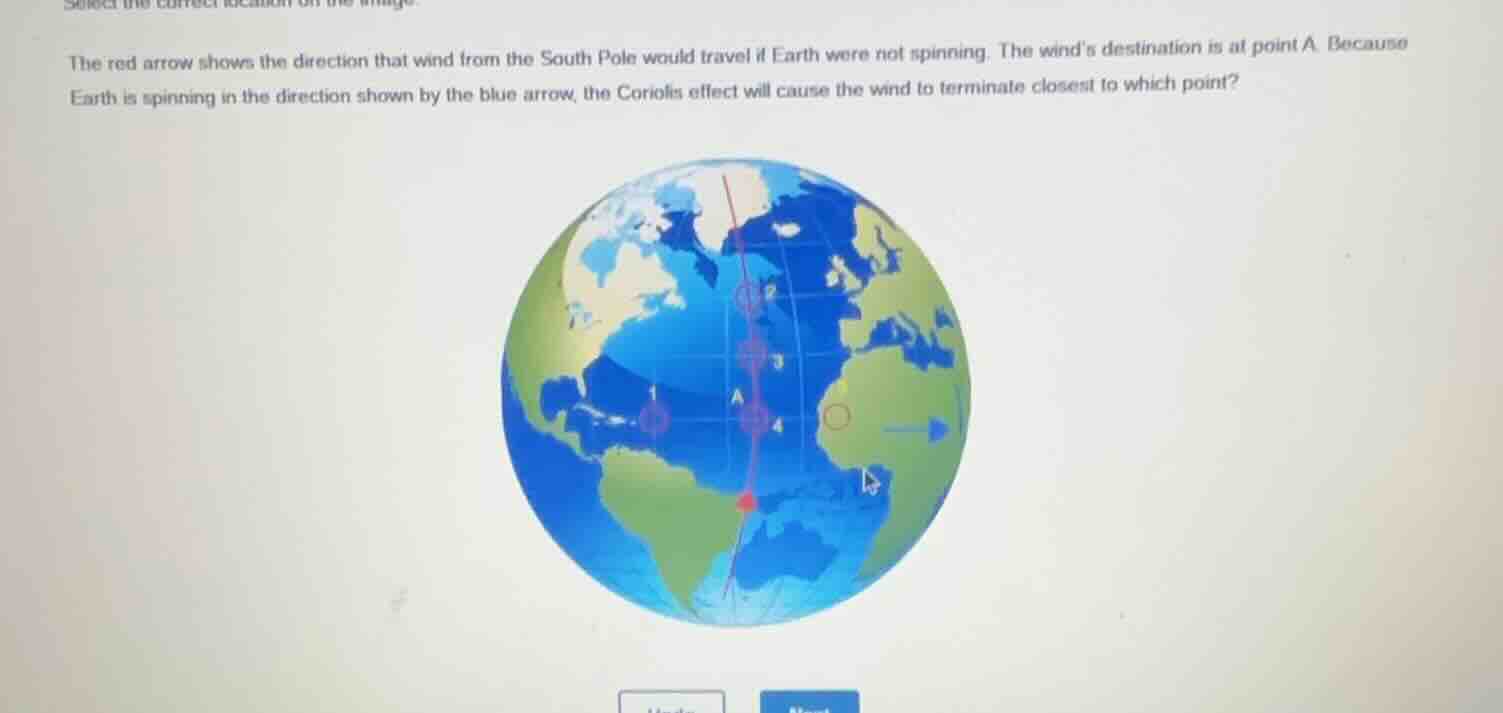 select the correct location on the image.the red arrow shows the direct…