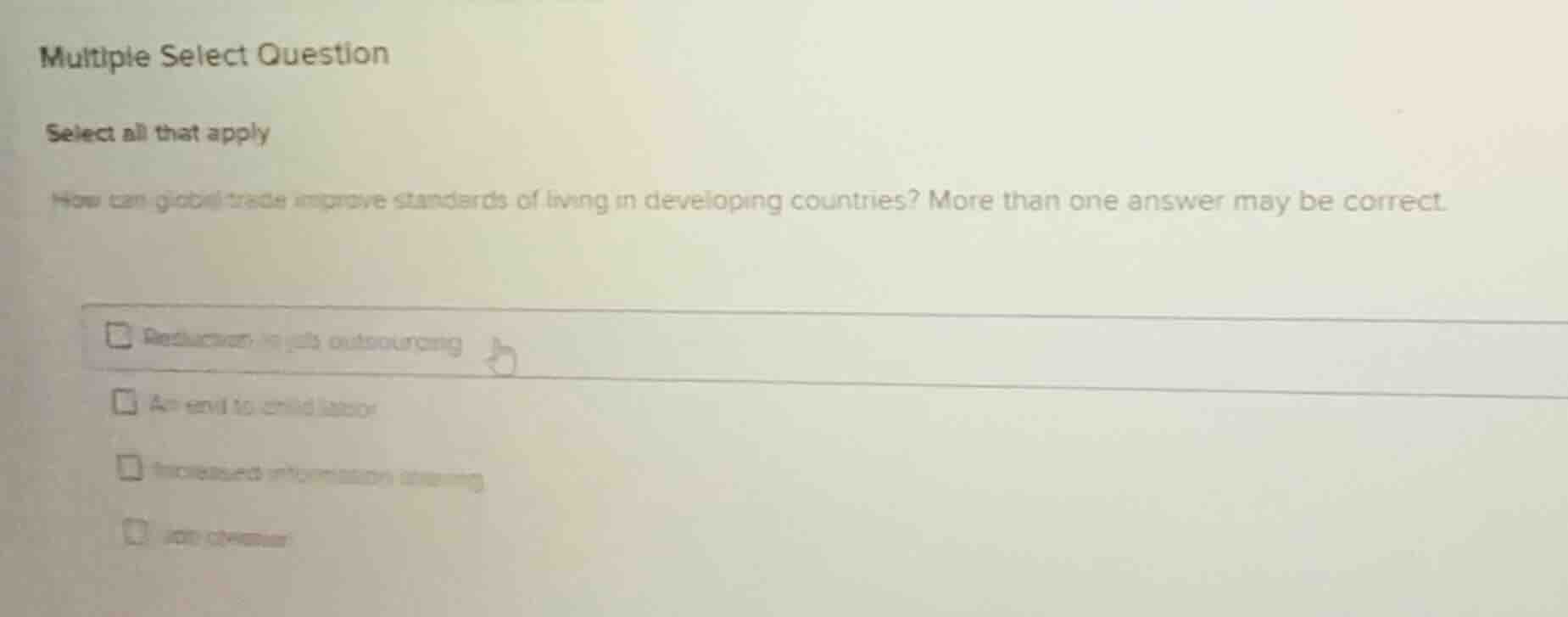 multiple select question select all that apply how can global trade imp…