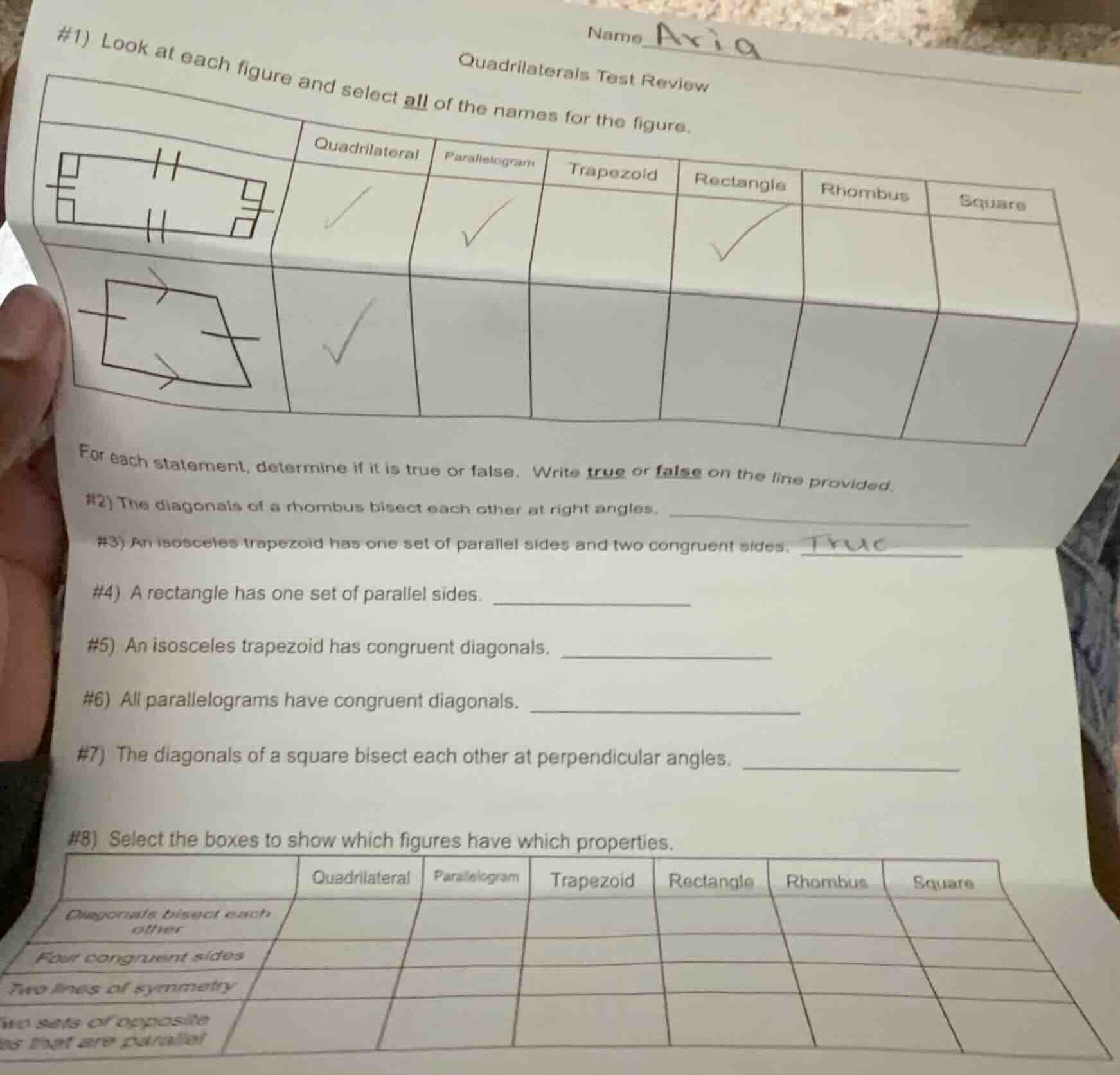 name ariaquadrilaterals test review#1) look at each figure and select a…