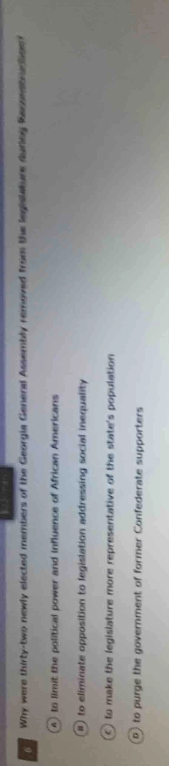 6 why were thirty-two newly elected members of the georgia general asse…