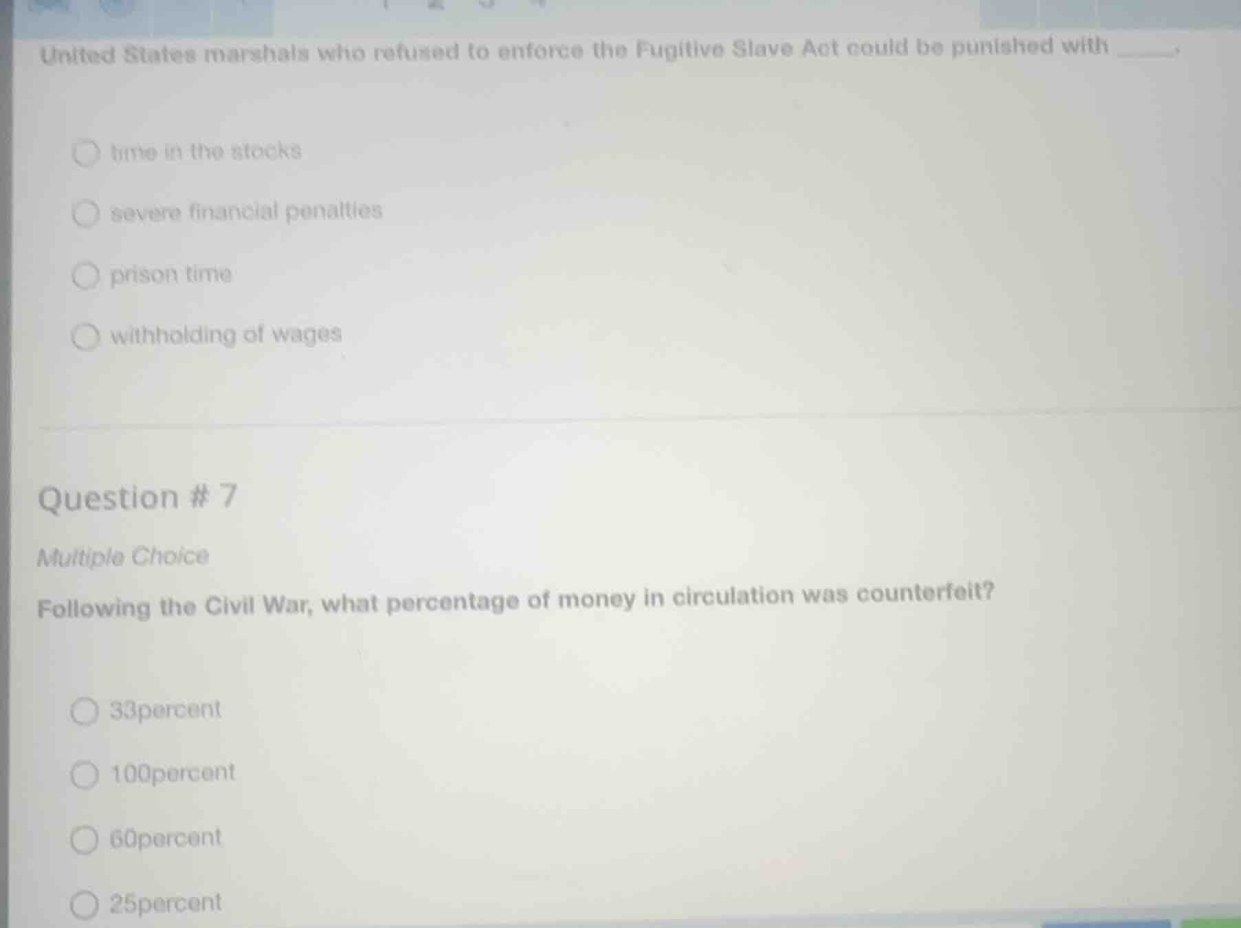 united states marshals who refused to enforce the fugitive slave act co…