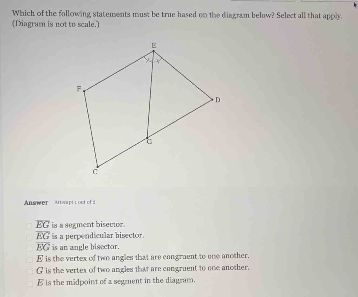 which of the following statements must be true based on the diagram bel…