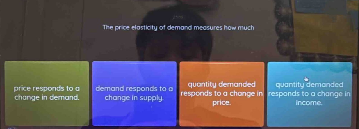 the price elasticity of demand measures how much price responds to a ch…