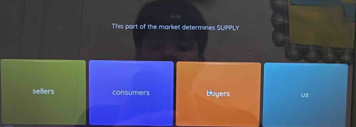 this part of the market determines supply sellers consumers buyers us