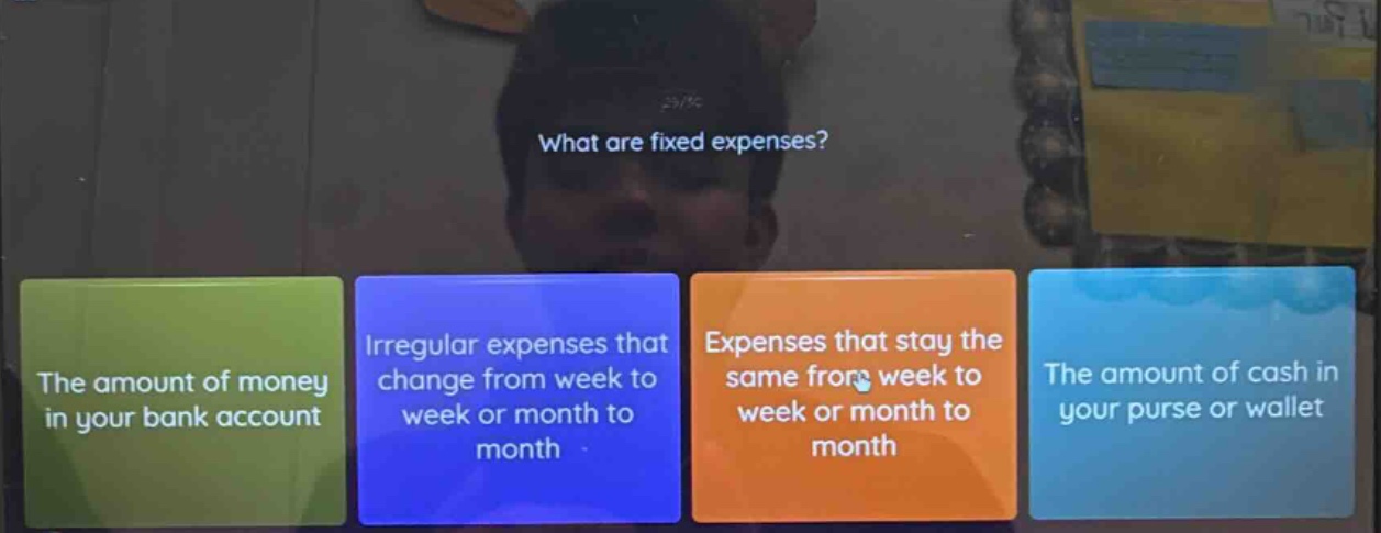 what are fixed expenses? the amount of money in your bank account irreg…