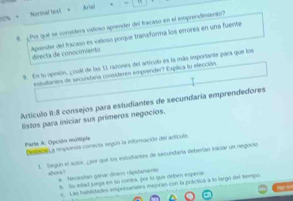 8. ¿por qué se considera valioso aprender del fracaso en el emprendimie…