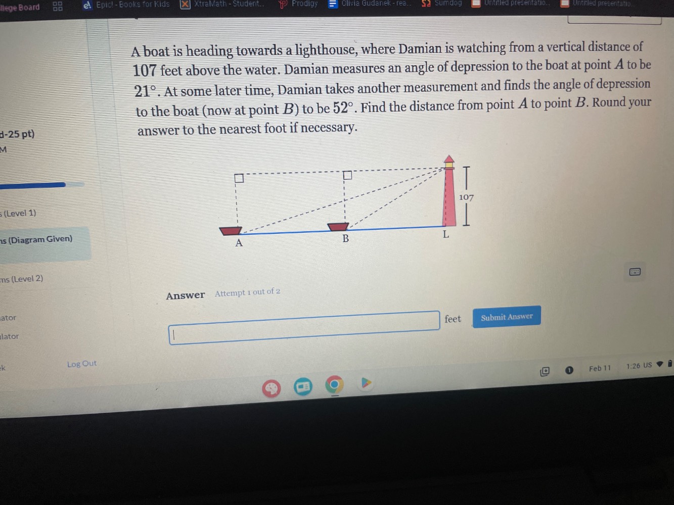 a boat is heading towards a lighthouse, where damian is watching from a…