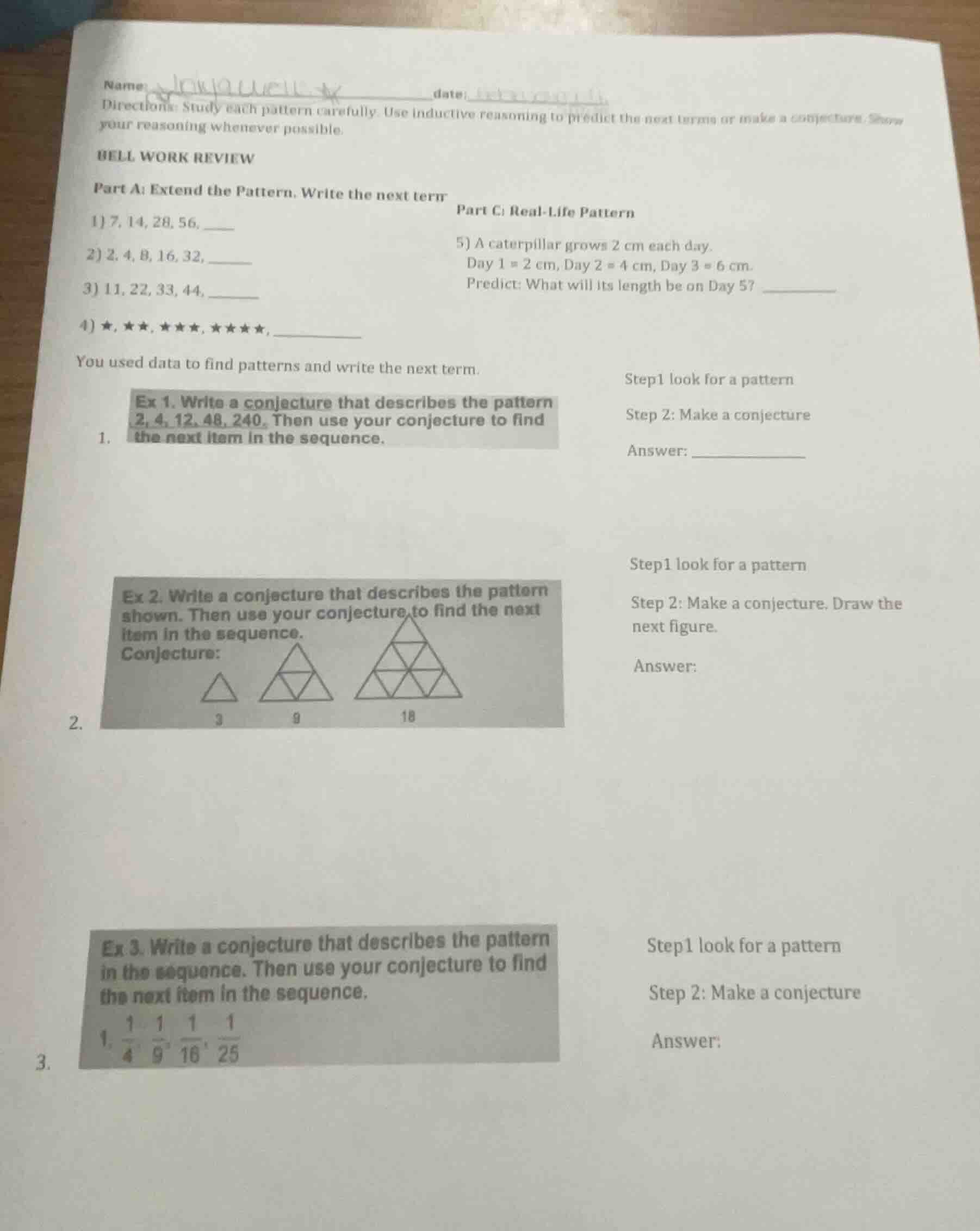 name:date:directions: study each pattern carefully. use inductive reaso…