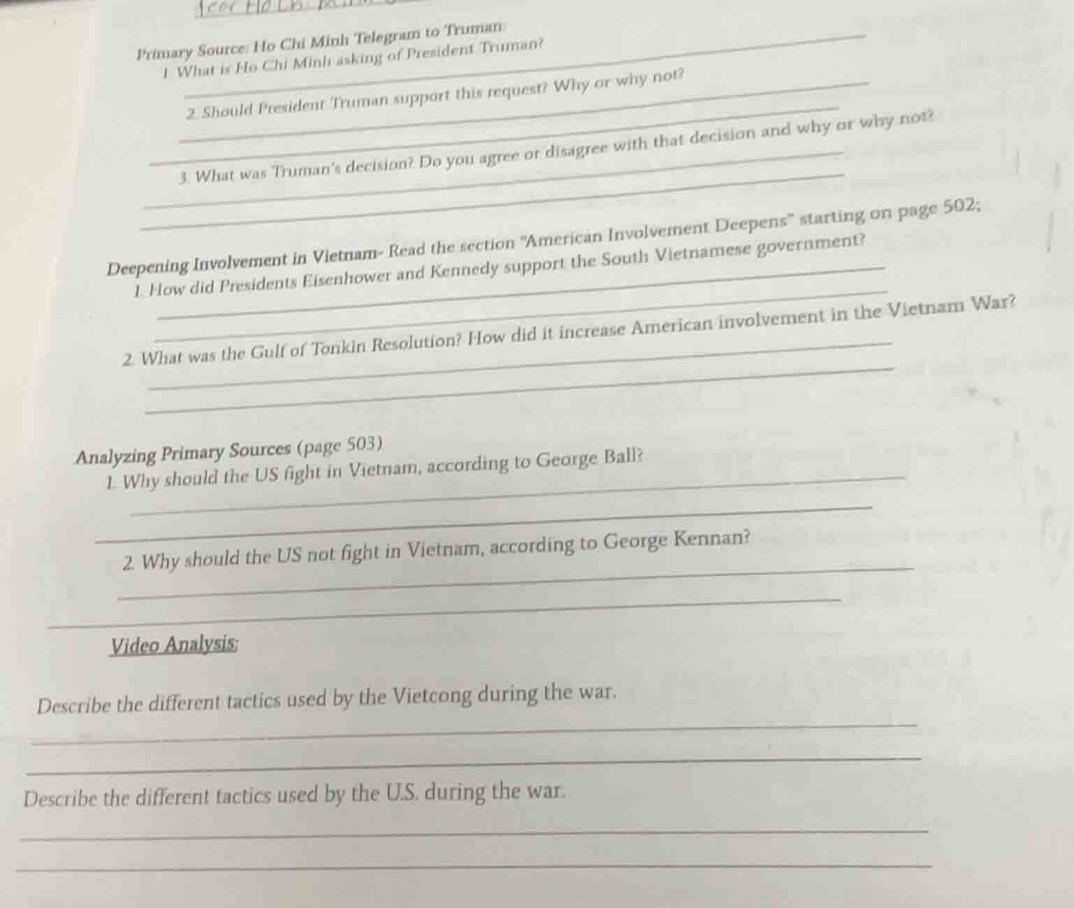 primary source: ho chi minh telegram to truman 1 what is ho chi minh as…