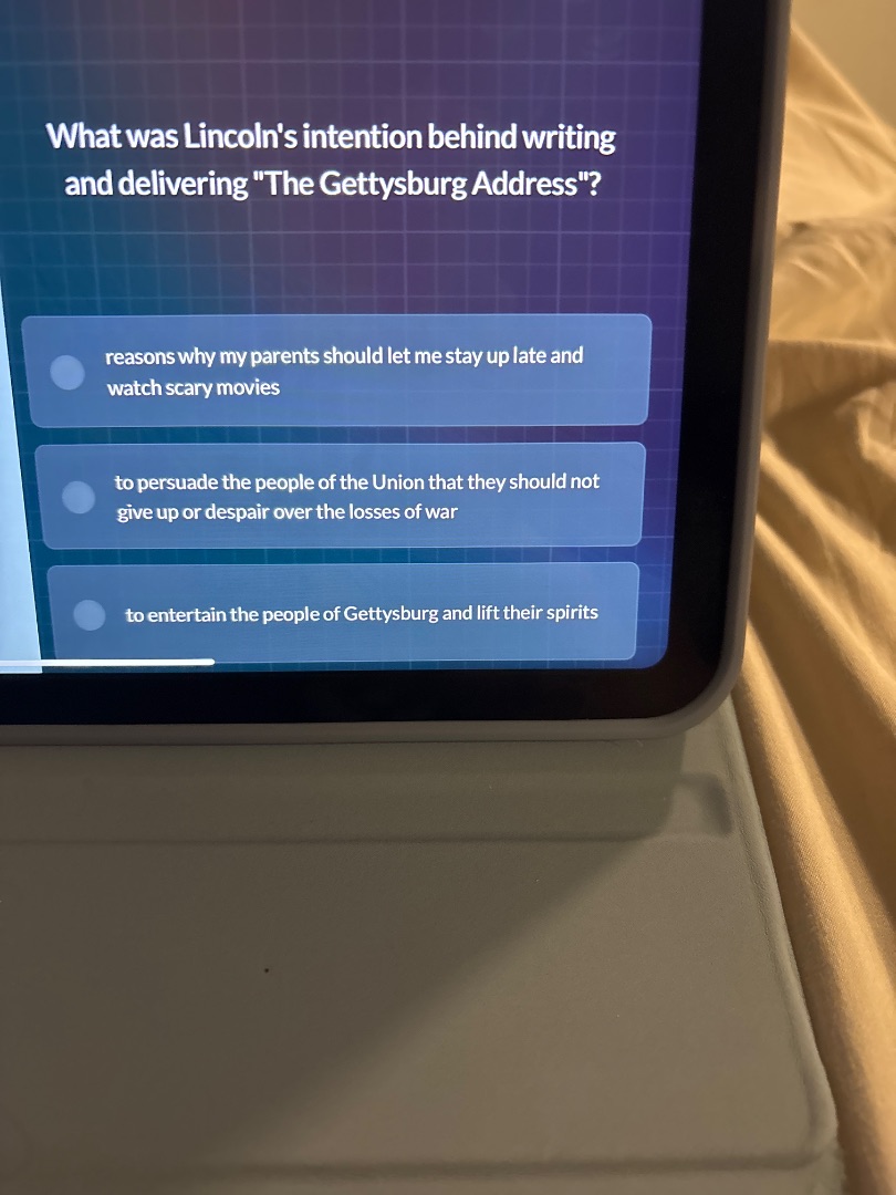 what was lincolns intention behind writing and delivering \the gettysbu…