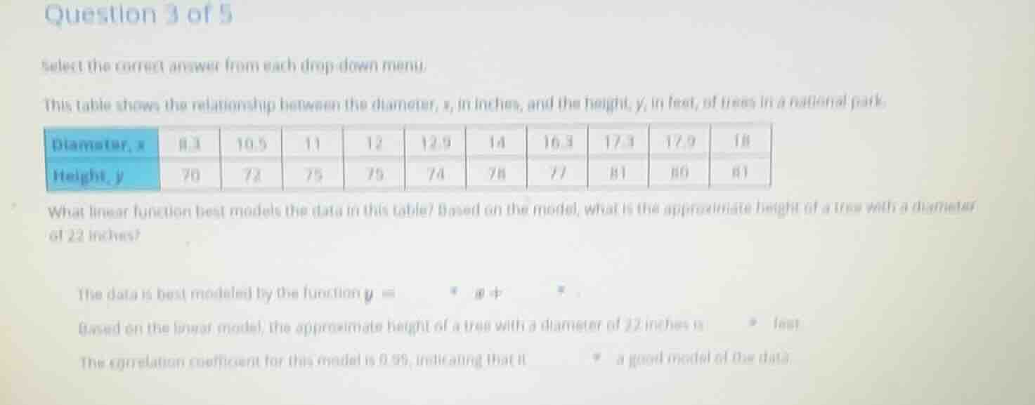 question 3 of 5 select the correct answer from each drop-down menu. thi…