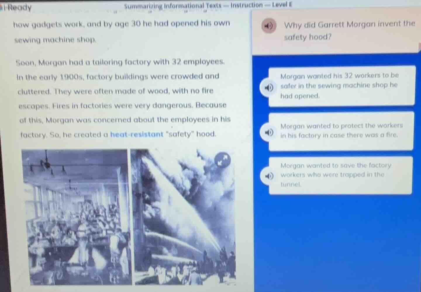 summarizing informational texts — instruction — level e how gadgets wor…