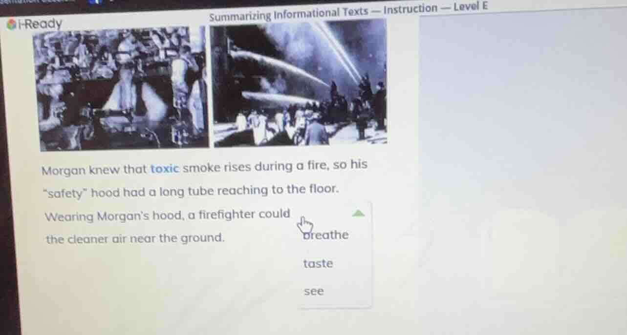 summarizing informational texts — instruction — level e morgan knew tha…