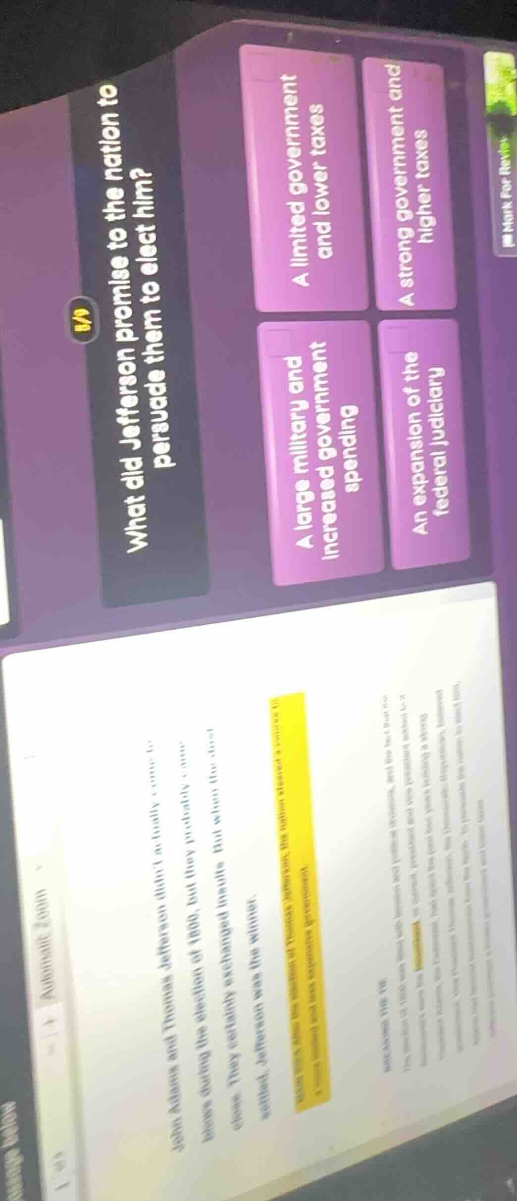 passage belowjohn adams and thomas jefferson didnt actually come to blo…