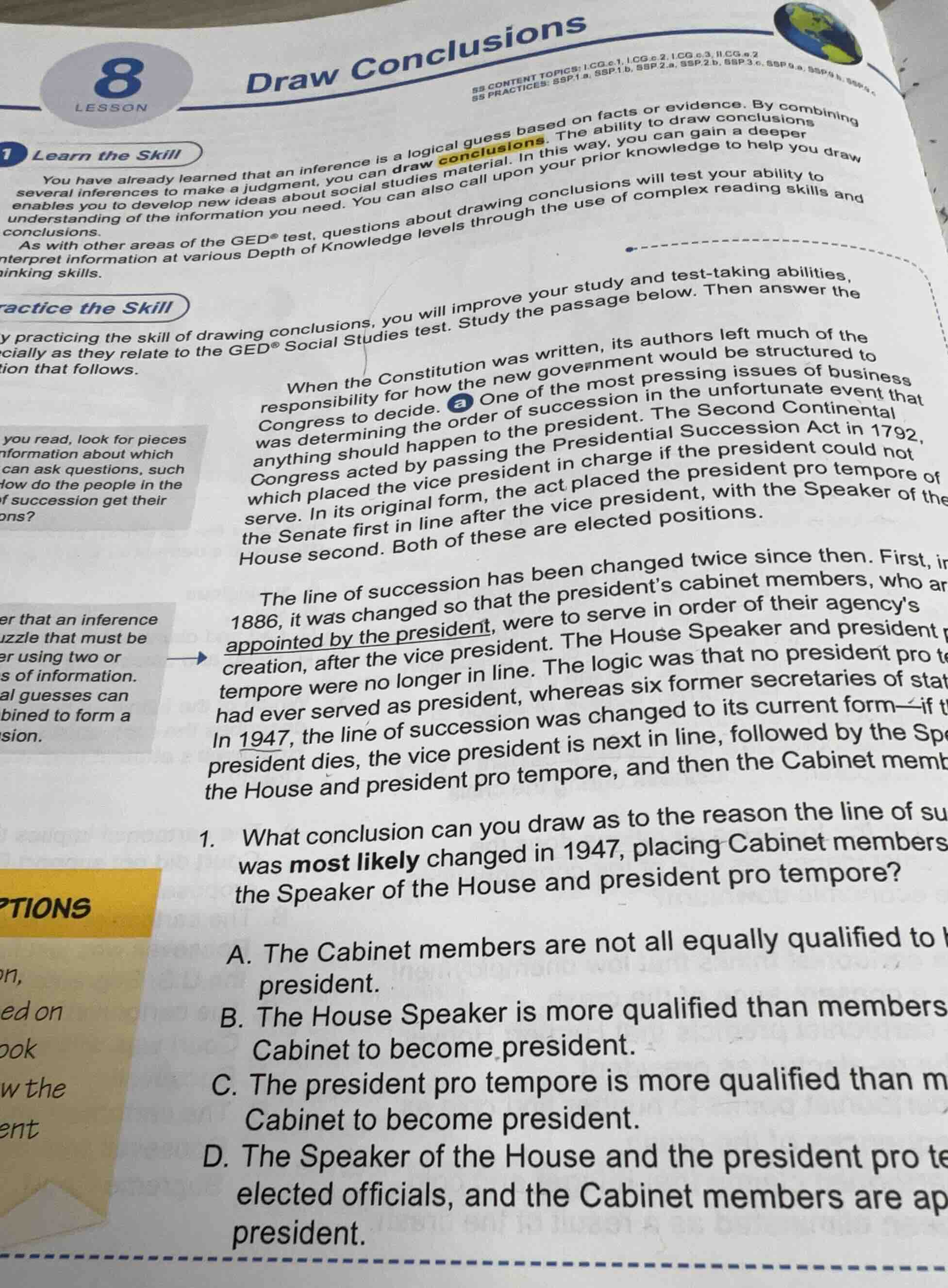 8 lesson draw conclusions ss content topics: i.cg.c.1, i.cg.c.2, i.cg.c…