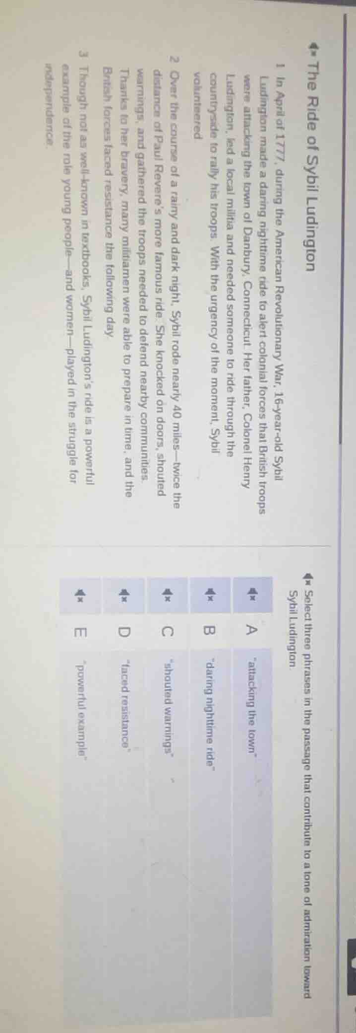 the ride of sybil ludington 1 in april of 1777, during the american rev…