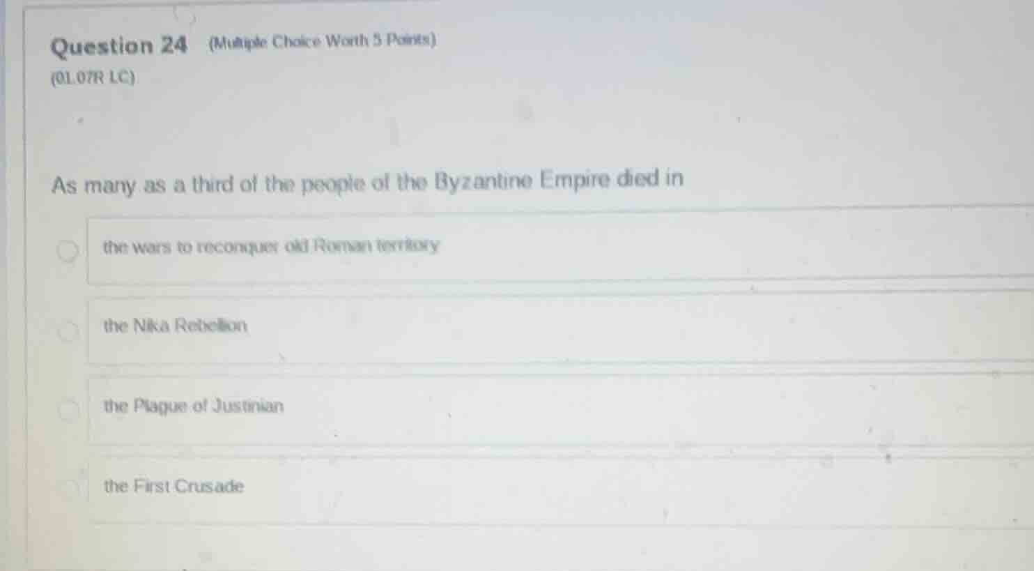question 24 (multiple choice worth 5 points)(01.07r lc)as many as a thi…