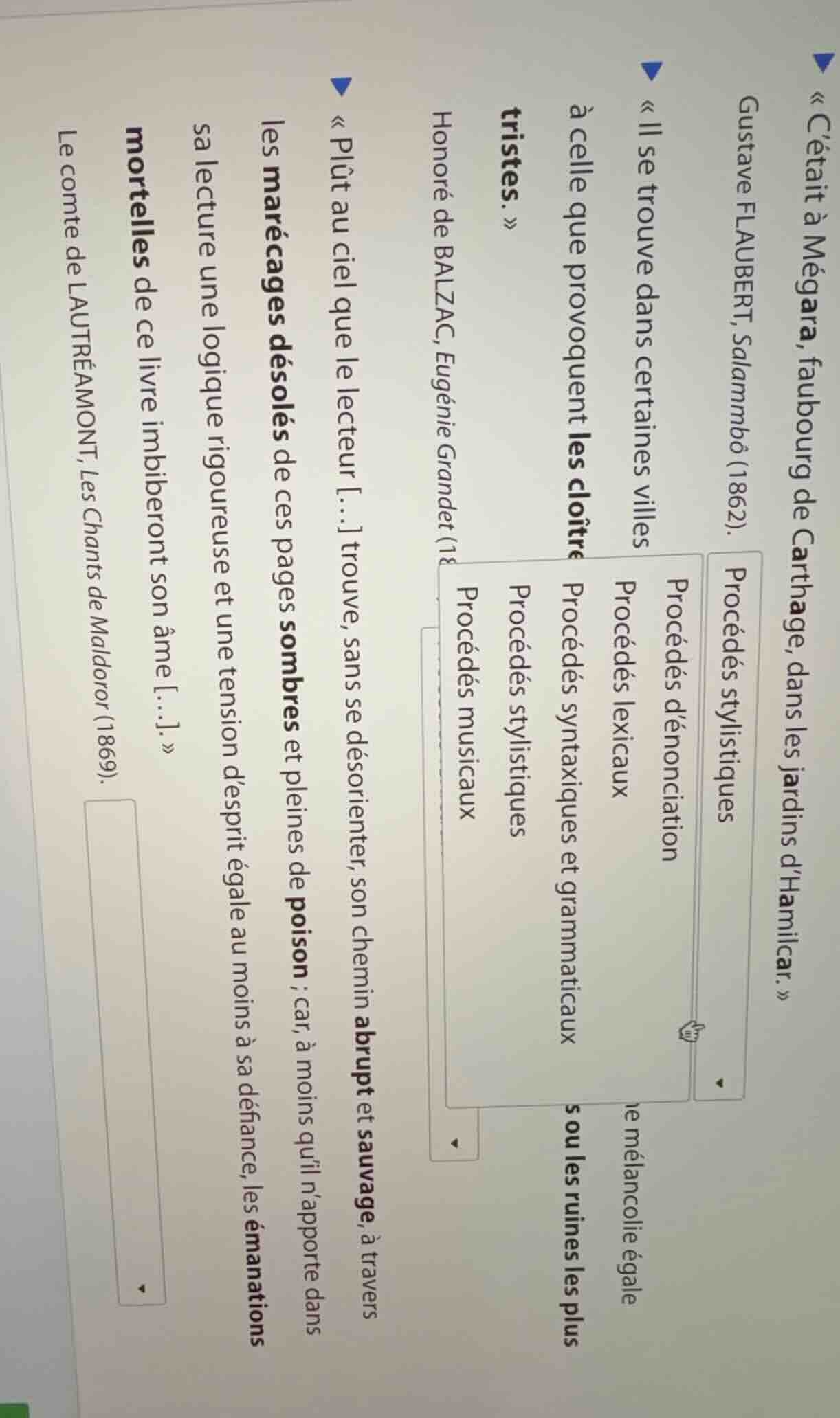 « cétait à mégara, faubourg de carthage, dans les jardins dhamilcar. » …