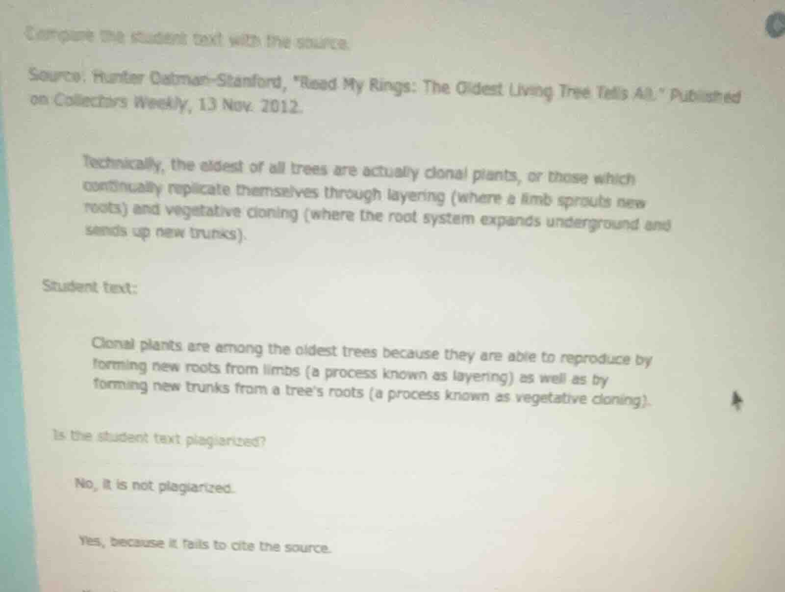 compare the student text with the source. source: hunter gatman-stanfor…