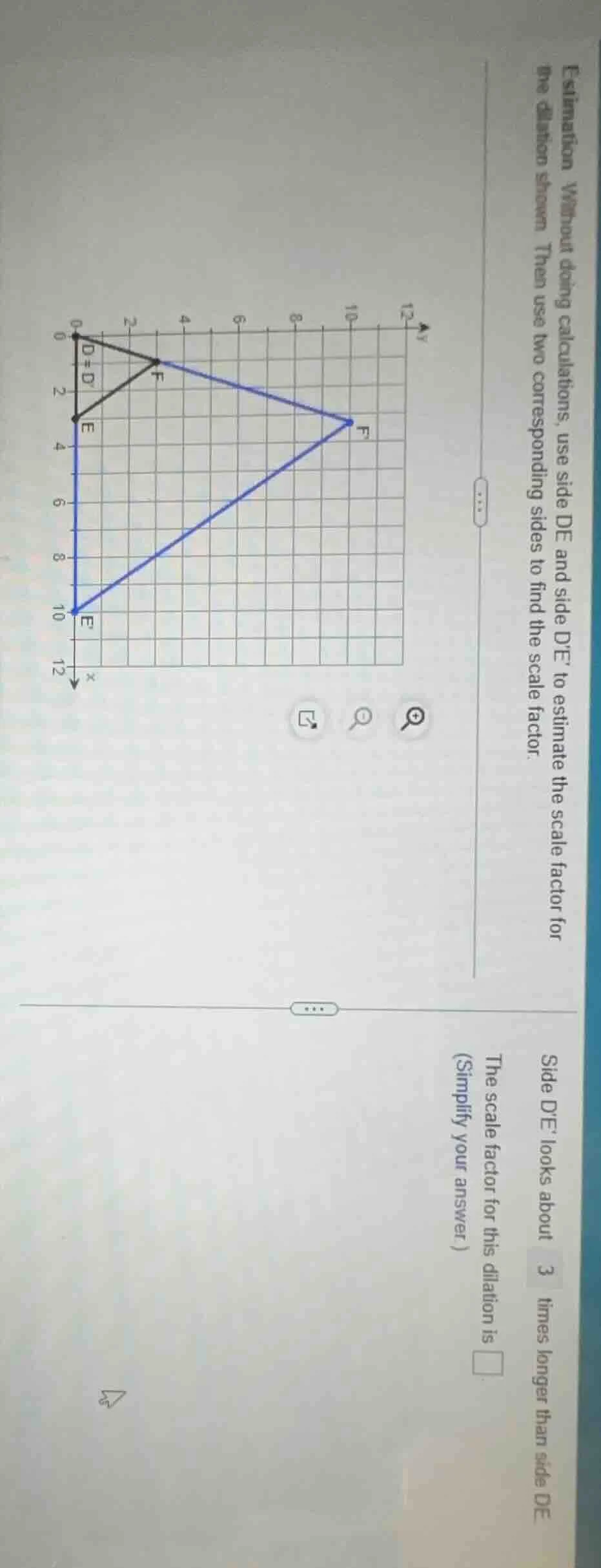 estimation without doing calculations, use side de and side de to estim…