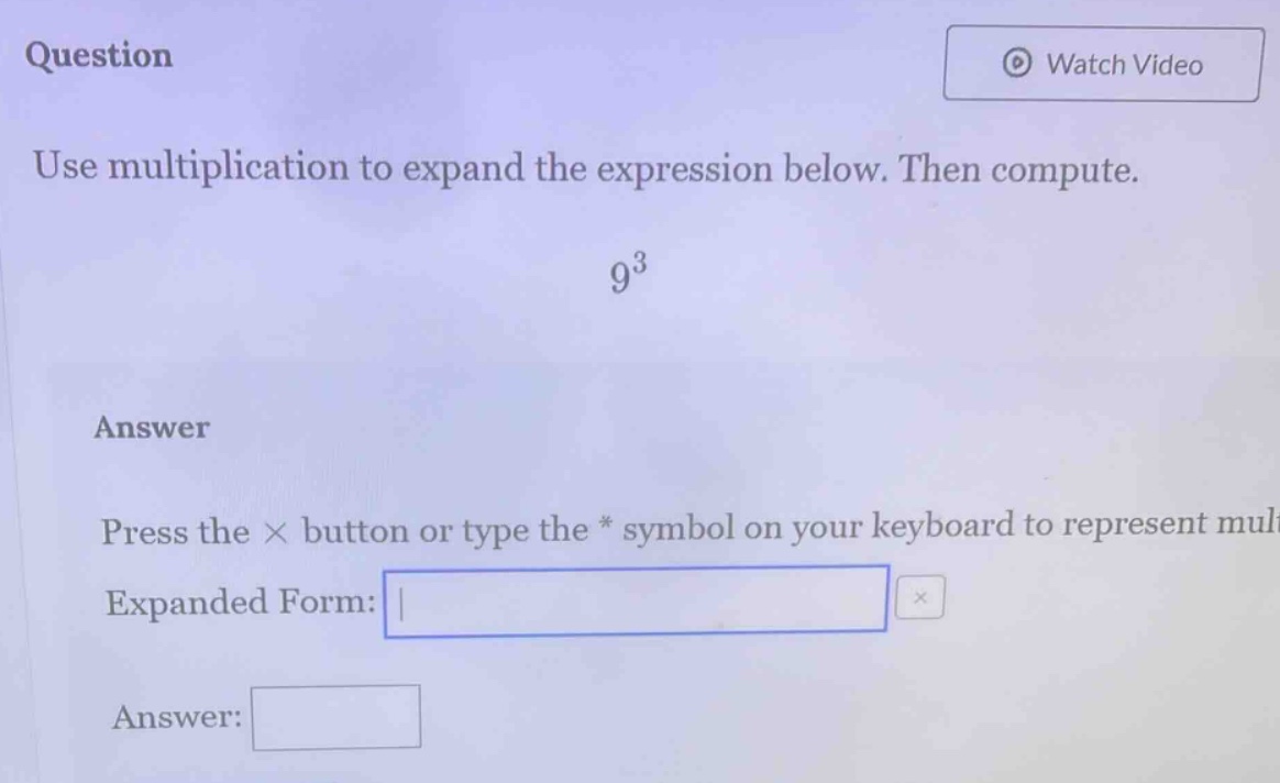 question use multiplication to expand the expression below. then comput…